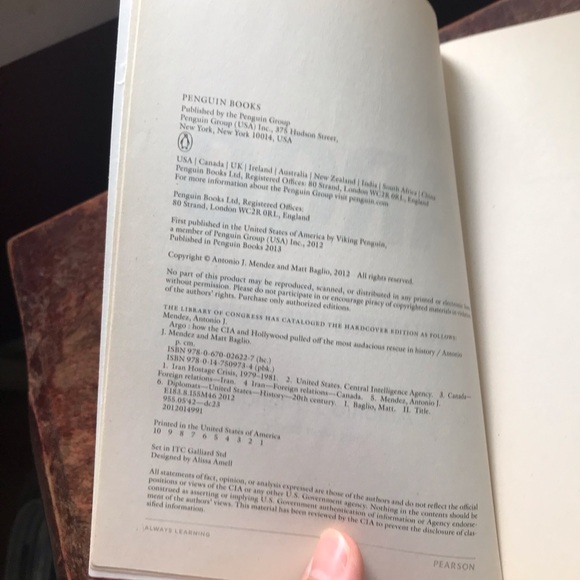 Argo by Antonio Mendez and Matt baglio - Picture 4 of 4